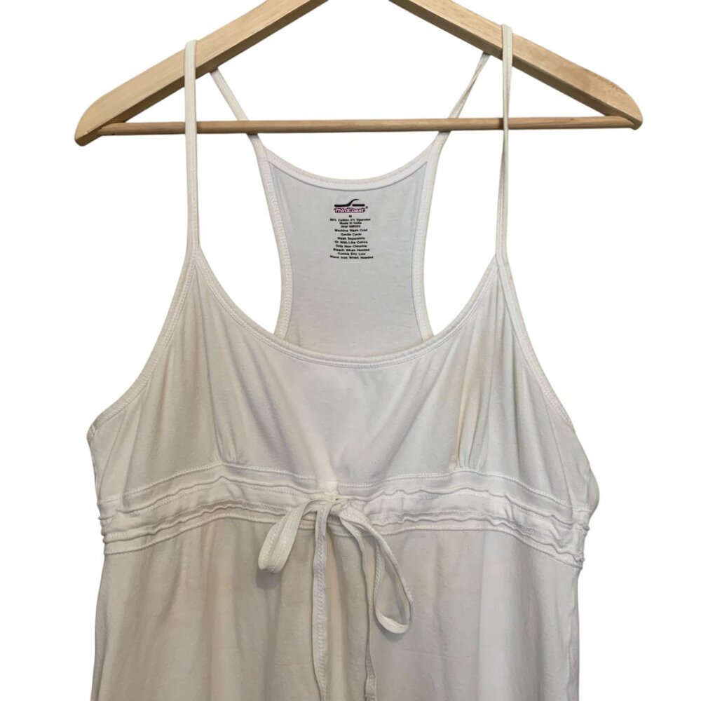 VTG 3rd Coast Dress Babydoll Razorback White Sz LG Fairy Skater-Girl Streetwear - Picture 3 of 16